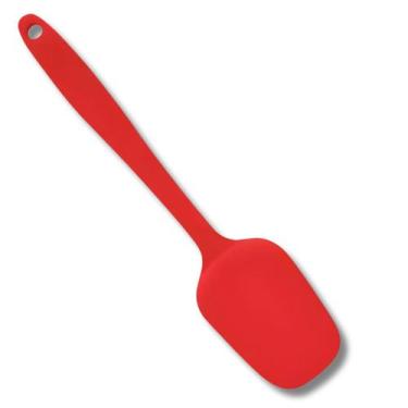 Imagem de Espátula De Silicone Vermelha Culinária Cozinha Confeitaria Não Risca 