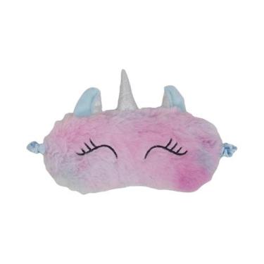 Imagem de Máscara De Dormir Infantil De Unicórnio Desenho Animado, Tapa-Olho Fof