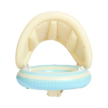 Imagem de Boia Inflável Para Bebês Com Protetor Solar Destacável Para Piscina, P