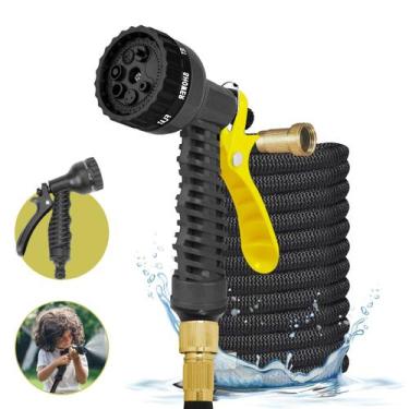 Imagem de Mangueira Expansível Flexível Elástica Irrigação Jardim 7M - Embralumi