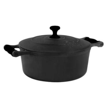 Imagem de Caçarola Ferro Alça Silicone Preto Libaneza 8,0 lts 30cm
