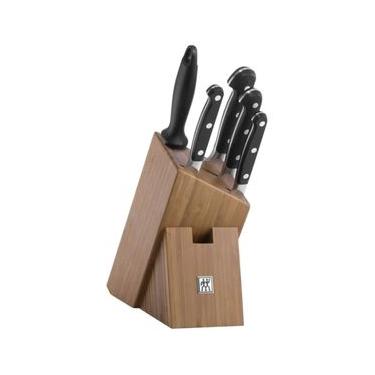 Imagem de CONJUNTO DE FACAS ZWILLING PRO COM CEPO EM BAMBOO 6 PEÇAS 384360000