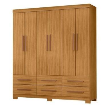 Imagem de Guarda Roupa Casal New Kansas Carvalho Americano - Incorplac - INCORPL