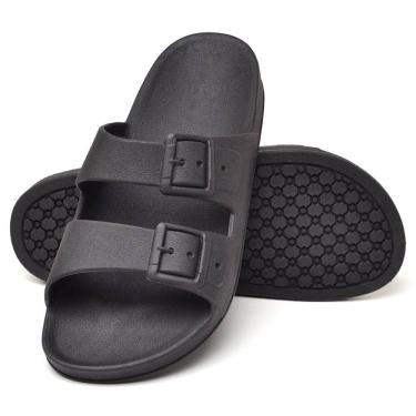 Imagem de Sandalia Papete Rasteira Feminina Casual Eva Super Macia Chinelo Nuvem Confortavel Dia...