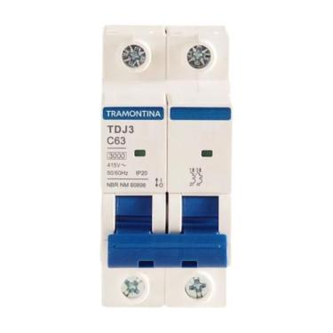 Imagem de Disjuntor Din Tramontina 2X63A Curva C