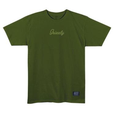 Imagem de Camiseta Grizzly Mini Script Tee II -, Verde militar, G