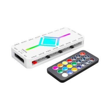 Imagem de Controlador De Ventiladores TEUCER Para Gabinete De PC Com 9 Portas AR