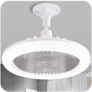Imagem de Ventilador De Teto Com Lâmpada led e Com Controle Remoto 2 EM 1 bivolt