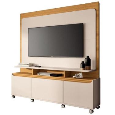 Imagem de Estante Home Para TV Até 70 Polegadas 1,80m Beta - HB MOVEIS, Off Whit