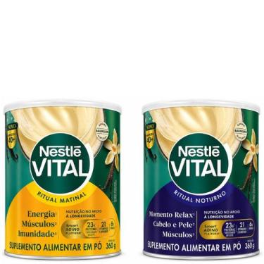 Imagem de Suplemento Nestlé Vital Ritual Matinal Noturno Baunilha 360g - nestle