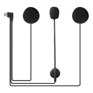Imagem de Kit Fone Ouvido Para Intercomunicador V6 Pro + Type-cCAPACETE - GENÉRI