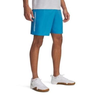 Imagem de Shorts de Treino Under Armour Wordmark Masculino GG Azul-Masculino