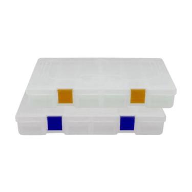 Imagem de Kit com 02 Estojos para Iscas EP Fishing Médio (Azul e Laranja, até 20