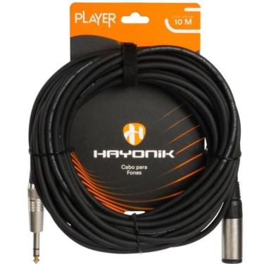 Imagem de Cabo Extensor para Fone de Ouvido Player P10 Fêmea X P10 Macho 10M com Revestimento em...