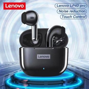 Imagem de Fone De Ouvido Sem Fio Lenovo Lp40s Preto, Preto