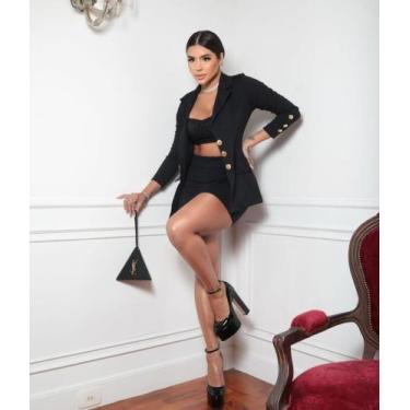 Imagem de Cropped em Paetê - Britz, G, Preto