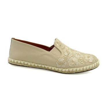 Imagem de Alpargata Valentina Espadrille Bordada 390781 Bege, Bege, 37