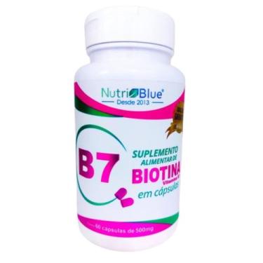 Imagem de Biotina nutriblue 60caps vitamina b7