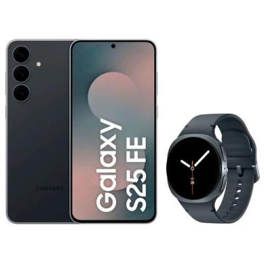 Imagem de Smartphone Samsung Galaxy S25 FE 128GB JetBlack - 5G + Smartwatch Gala