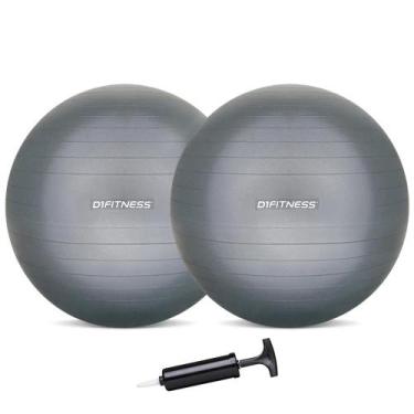 Imagem de Bola Suiça - Fit Ball - D1Fitness 75cm (2und) Com Bomba