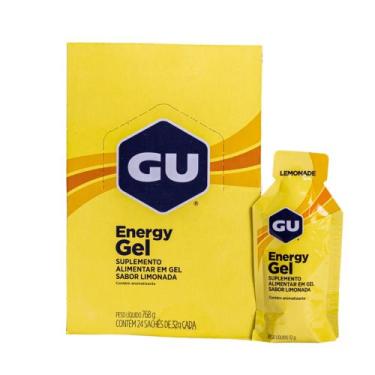 Imagem de Energy Gel - Caixa com 24 Unidades de 32g - GU, Limonada