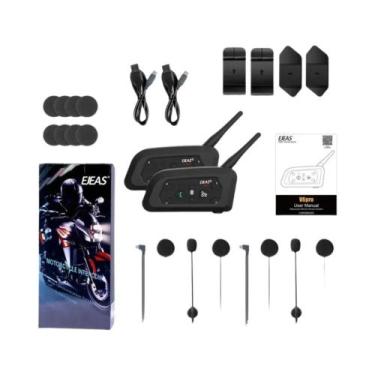 Imagem de Capacete De Motocicleta Bluetooth EJEAS V6 pro plus Para 6 Pilotos, Wa