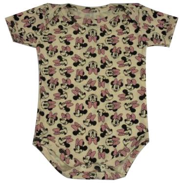 Imagem de Body Manga Curta Infantil Basic + Algodão Amarelo Minnie