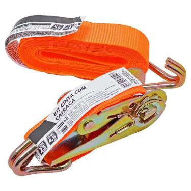 Imagem de Kit Cinta E Catraca 4,6m 800kg Worker Cinta 25mm