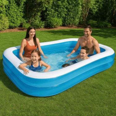 Imagem de Piscina Inflável Infantil Banho Lazer Verão Jardim Brinquedo Presente 