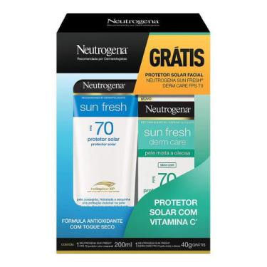 Imagem de Kit Protetor Solar Facial e Corporal Neutrogena FPS 70 - Sun Fresh
