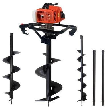 Imagem de Perfurador de Solo DPS623M 3HP 62cc com 3 Brocas e 2 Extensões 60cm Laranja
