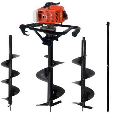 Imagem de Perfurador de Solo DPS623G 62cc 12500 RPM com 3 Brocas e Extensão 100cm Laranja