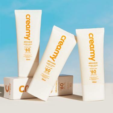 Imagem de Kit Creamy Skincare Emulsão de Limpeza Mandélico FPS60 Protetor Solar e Ácido Mandélico Gel Antiacne 200ML 50ML 30G