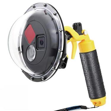 Imagem de SOONSUN Porta de cúpula para GoPro Hero 8 preta, lente subaquática de 147 pés à prova d'água com filtro vermelho embutido, filtro macro de close-up de 10 x e modo padrão para fotografia subaquática