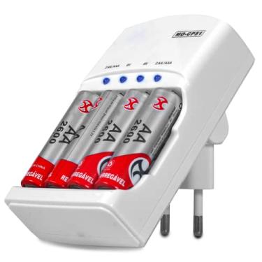 Imagem de Carregador De Pilhas Aa Aaa 2600mah Recarregáveis Bateria 9v