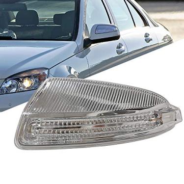 Imagem de KYYET compatível com MERCEDES W204 C Classe C250 C300 C350 C63 Porta Lado Espelho Lado Retrovisor Invólucro Indicador de Luz LED Blub (Lado esquerdo)