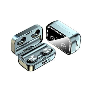 Imagem de Legou Fones de ouvido sem fio,IPX6 Controle de toque à prova d'água,modo de jogo de baixa latência,fones de ouvido Bluetooth 5.2 carregamento rápido para corrida esportiva, academia, treino - Preto