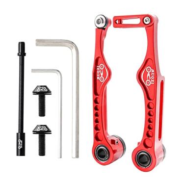 Imagem de YIJU Liga de alumínio Tração Linear V Freios Traseira Dianteira Ajuste Mountain Bike de BMX Pinças Peças de, vermelho 126x60,8mm