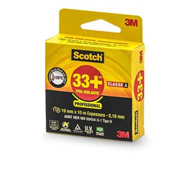Imagem de Scotch, 3M, Fita Isolante, 33 +, Preto, 19mm x 10M