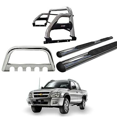 Imagem de Kit Quebra Mato+Santo Ant H2+Estrib Oval-S10 94/11 Cromo C/D