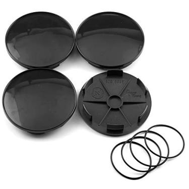 Imagem de RTRHINOTUNING Tampas do centro da roda de 68 mm com anéis de borracha de 50 – 100 mm, 4 peças OD-68 mm, ID-62 mm (2,42")