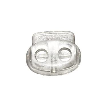 Imagem de Cadeados duplos com orifícios de mola Flyshop para bagagem transparente, Transparent, 15 x 5 x 15mm, 1