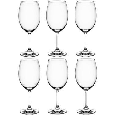 Imagem de Jogo de Taças de Vinho Cristal 6 Peças Taças Para Vinho 450ml Transparente Sense
