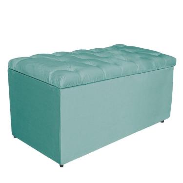 Imagem de Calçadeira Estofada Liverpool 90cm Solteiro Suede Tiffany