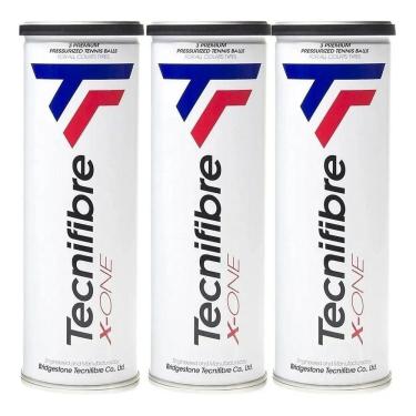 Imagem de Bola de Tênis Tecnifibre X-One Pack Com 03 Tubos