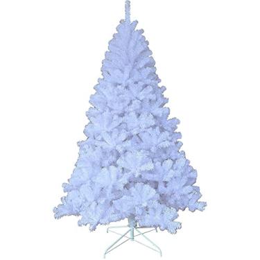 Árvore Natal Branca Decorada 1,20M 65 Enfeites Pisca 220V na