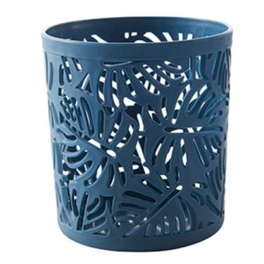 Imagem de Para Escritório Material Escolar Lápis Porta Caneta Cilindro Papelaria Organizador Nórdica Destinatário Flor Oca Pincel de Maquiagem (azul)