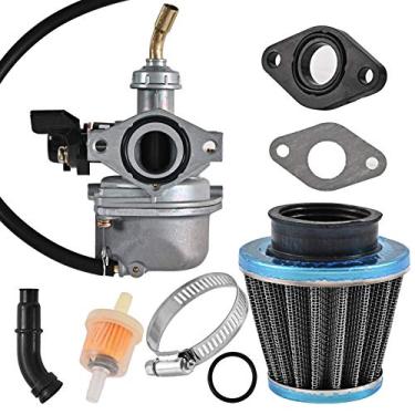 Imagem de Carburador ATV PZ19 compatível com CRF ATV Dirt Pit Bike Taotao 50cc 70cc 80cc 90cc 110cc 125cc - Carburador Trkimal juntamente com filtro de combustível 35 mm de filtro de ar e gaxeta.