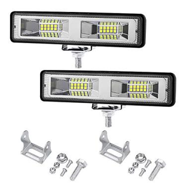 Imagem de Luzes para carrinho de golfe, barra de luz LED de 15 cm 48 W 6000 K super brilhante luz de trabalho para dirigir off-road para ATV UTV, carro, caminhão, carrinho de golfe