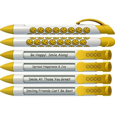 Imagem de Greeting Pen Conjunto com 6 canetas giratórias para presente de rosto sorridente/lembrancinha de festa 36573